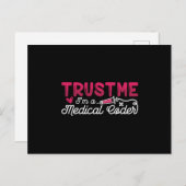 Carte Postale Trust Me I'm A Medical Coder ICD Coding Programmer (Devant / Derrière)