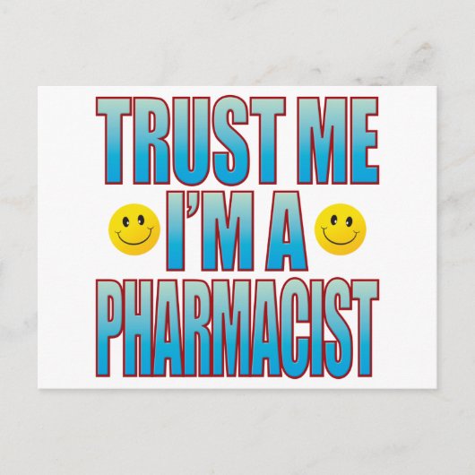 Carte Postale Trust Me Pharmacist (Devant)