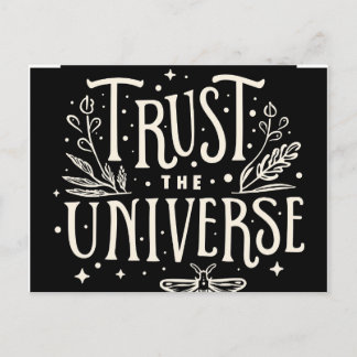 Carte Postale Trust the Universe Postcard