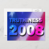CARTE POSTALE TRUTHINESS 2008 (Devant / Derrière)