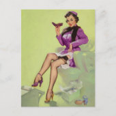 Carte Postale Try New Shoes Women Pin Up (Devant)