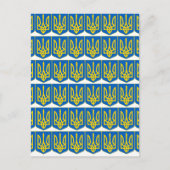 Carte Postale Tryzub ukrainien (Devant)