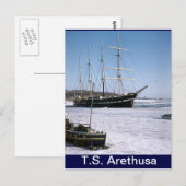 Carte Postale TS Arethusa, à destination de la glace (Devant / Derrière)