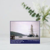 Carte Postale TS Arethusa anciennement Pékin Quittant son poste  (Debout devant)