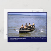 Carte Postale TS Arethusa, apprentissage de la rangée (Devant / Derrière)