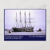 Carte Postale TS Arethusa, Downriver pour le dernier temps (Devant)