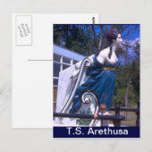 Carte Postale TS Arethusa, Figurehead de HMS Arethusa (Devant / Derrière)