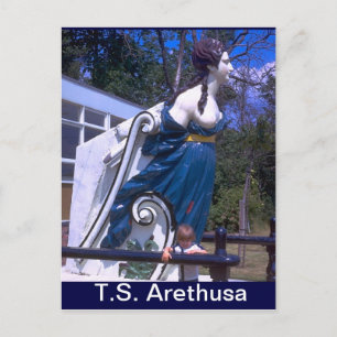 Carte Postale TS Arethusa, Figurehead de HMS Arethusa