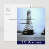 Carte Postale TS Arethusa, Partant (Devant / Derrière)