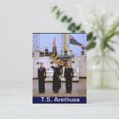 Carte Postale TS Arethusa, Partie Couleur (Debout devant)