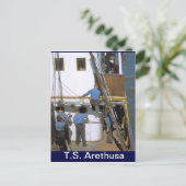 Carte Postale TS Arethusa, partie maintenance (Debout devant)