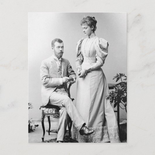 Carte Postale Tsar de Russie & Tsarina Alexandra en 1894 (Devant)