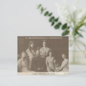 Carte Postale Tsar - FAMILLE IMPÉRIALE Romanov Russie #100 (Debout devant)
