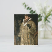 Carte Postale Tsar Ivan IV Vasilyevich "le Terrible" 1897 (Debout devant)