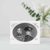 Carte Postale Tsar Nicolas & Alexandra de Russie Romanov #121 (Debout devant)