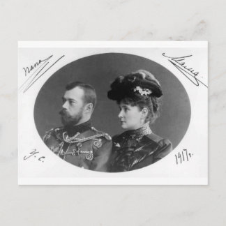 Carte Postale Tsar Nicolas & Alexandra de Russie Romanov #121