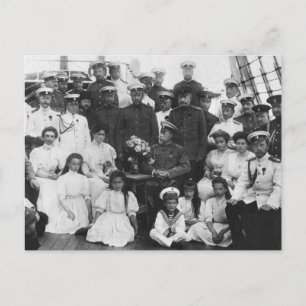 Carte Postale Tsar Nicolas de Russie, la famille royale Romanov