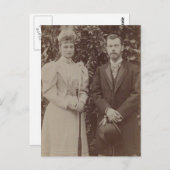 Carte Postale TSAR NICOLAS & TSARINA Romanov de Russie #295 (Devant / Derrière)