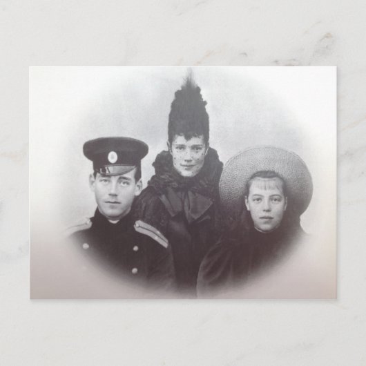 Carte Postale Tsar - TSARINA MARIE & OLGA & MICHAEL Russie #098 (Devant)