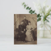Carte Postale Tsar - TSARINE MARIA & FILS Russie Romanov #087 (Debout devant)