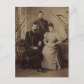 Carte Postale Tsar - TSARINE MARIA & FILS Russie Romanov #087 (Devant)