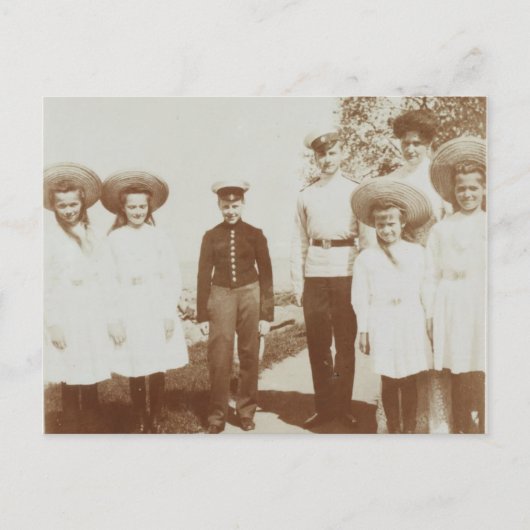 Carte Postale Tsarina de Russie & filles, OTMA Romanov (Devant)