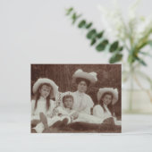 Carte Postale Tsarina de Russie, Maria, Anastasia & Alexis (Debout devant)
