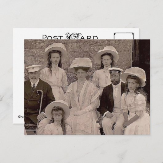 Carte Postale Tsarine de Russie avec OTMA et royals Angleterre P (Devant / Derrière)