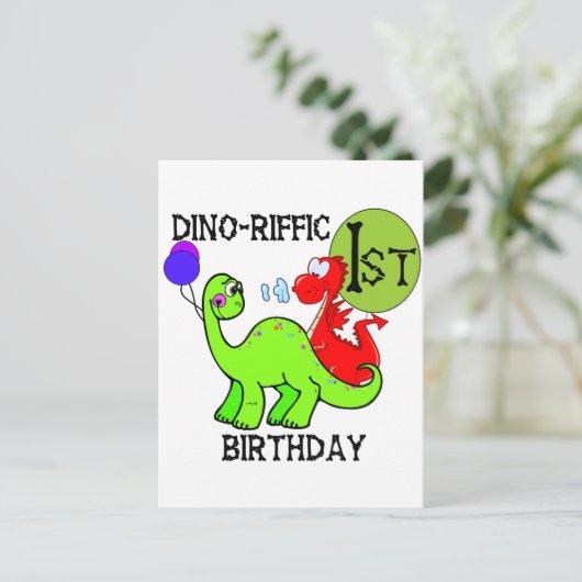 Carte Postale Tshirts et cadeaux d'anniversaire Dinosaur (Debout devant)