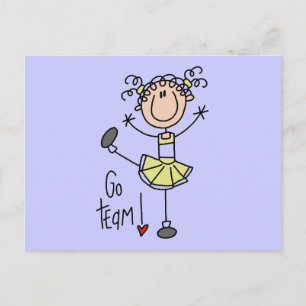 Carte Postale Tshirts et Cadeaux de Cheerleader Jaune