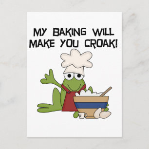 Carte Postale Tshirts et cadeaux Frog Baker