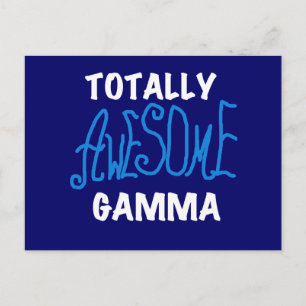 Carte Postale Tshirts et cadeaux Gamma Blue totalement géniaux