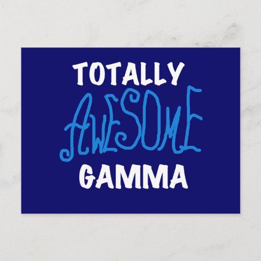 Carte Postale Tshirts et cadeaux Gamma Blue totalement géniaux (Devant)