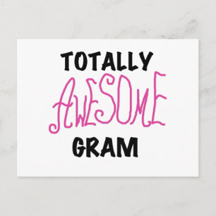 Carte Postale Tshirts et cadeaux rose Gram absolument géniaux