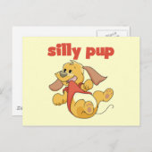 Carte Postale Tshirts et cadeaux Silly Pup (Devant / Derrière)