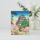 Carte Postale Tsuchiya Koitsu Nagoya Château shin hanga paysage (Debout devant)