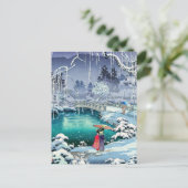 Carte Postale Tsuchiya Koitsu - Neige de printemps à Maruyama (Debout devant)