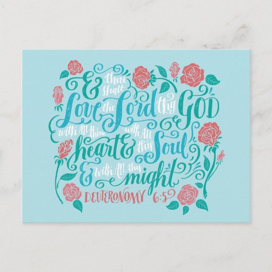 Carte Postale Tu aimeras le Seigneur, ton Dieu (Devant)