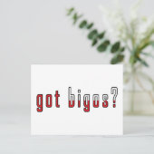 Carte Postale tu as des bigos ? Fanion (Debout devant)
