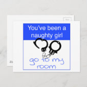 Carte Postale Tu as été une fille coquine (Devant / Derrière)