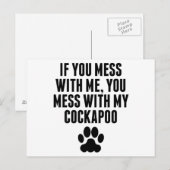 Carte Postale Tu As Mess Avec Mon Cockapoo (Devant / Derrière)