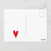 Carte Postale Tu as mon coeur | Poème de E.E. Cummings (Dos)