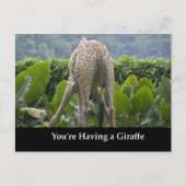 Carte Postale Tu as une girafe ! (Devant)