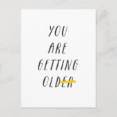 Carte Postale tu deviens vieux (Devant)