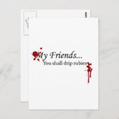 Carte Postale Tu Devras Conduire Des Rubis (Devant / Derrière)