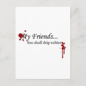 Carte Postale Tu Devras Conduire Des Rubis (Devant)