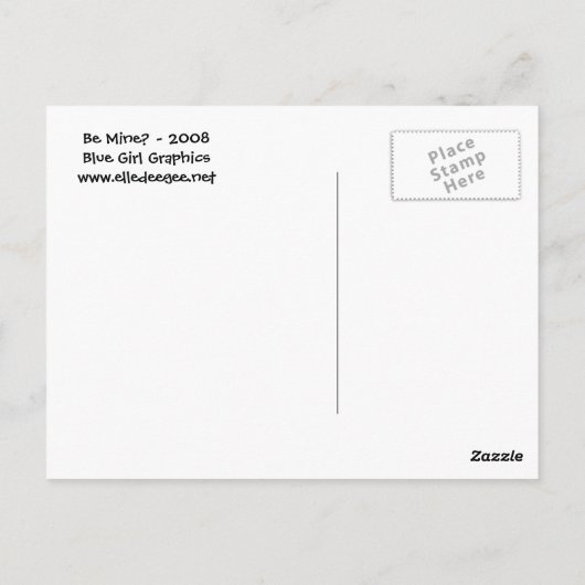 Carte Postale Tu Es À Moi ? (Dos)