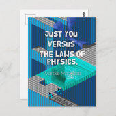 Carte Postale Tu es contre la physique (Devant / Derrière)
