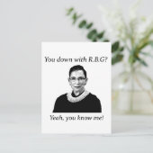 Carte Postale Tu es en bas avec RBG ? (Debout devant)