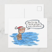 Carte Postale Tu es la plongée froide dans mon Noël (Devant / Derrière)